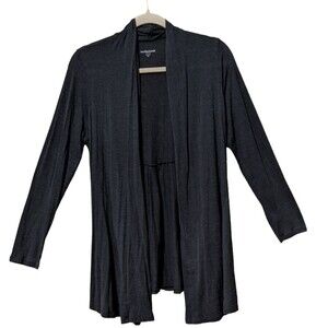 Eileen Fisher silk blend open front light weight cardigan PM
